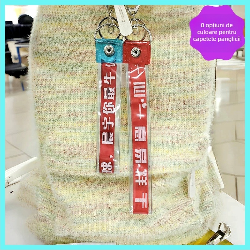 Set PVC pentru panglici de concert – husă protectoare din plastic, personalizabilă, pentru suveniruri ale fanilor și breloc