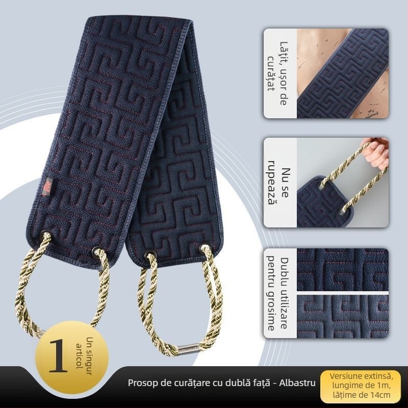 Prosop de baie pentru bărbați cu mănușă de frecare a spatelui, exfoliant, din viscoză, utilizare generală