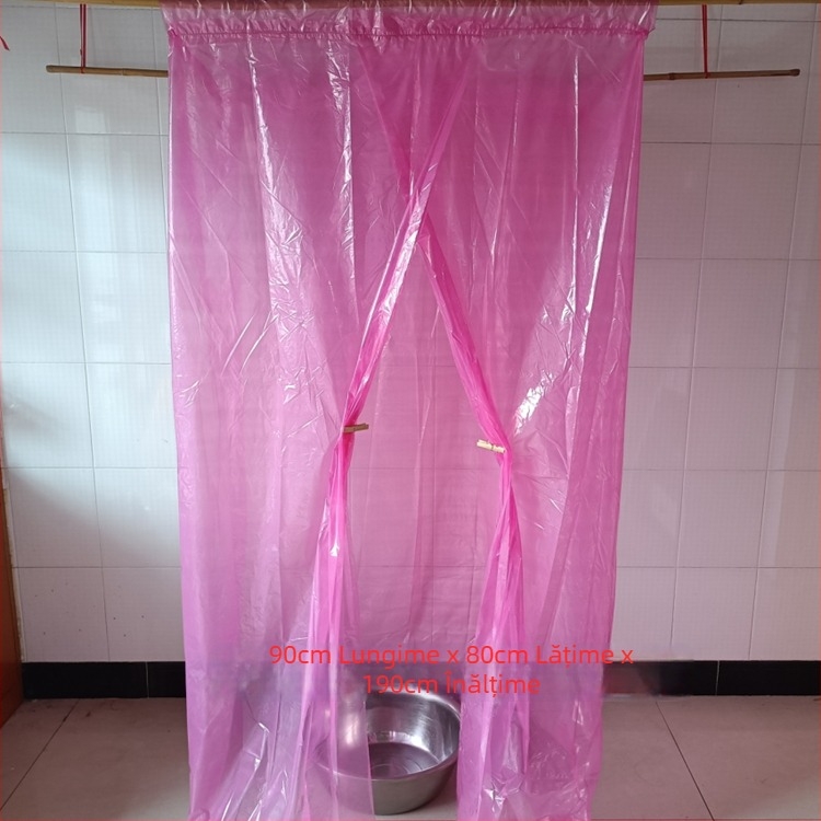 Cort de baie pentru adulți, izolat pentru iarnă, din plastic dreptunghiular