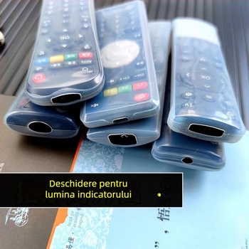 Protecție pentru telecomandă de set-top box, silicon transparent, impermeabil, rezistent la praf, rezistent la cădere