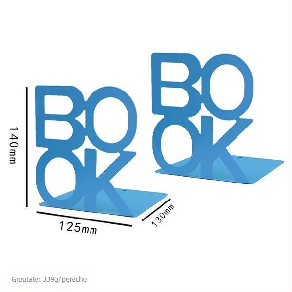 Suport metal pentru cărți și set de birou, model xj-3652, marcă Hundred Chop; greutate netă a perechii 708 g; cutie interioară 260x150x150 mm