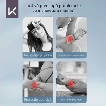 Keep bandă pentru încheietură sport, respirabilă și subțire, care absoarbe transpirația, pentru baschet și badminton, unisex