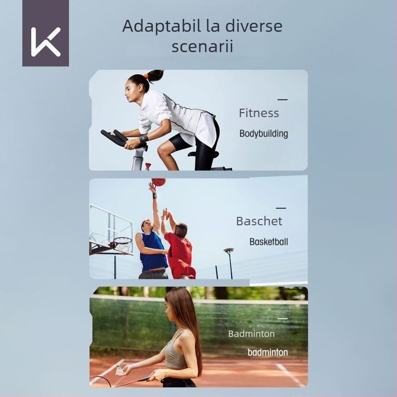 Keep bandă pentru încheietură sport, respirabilă și subțire, care absoarbe transpirația, pentru baschet și badminton, unisex