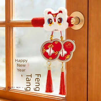 Pandant pentru mânerul ușii de la intrare — pluș, model cartoon, brand Weice, pentru Ziua Chineză a Îndrăgostiților