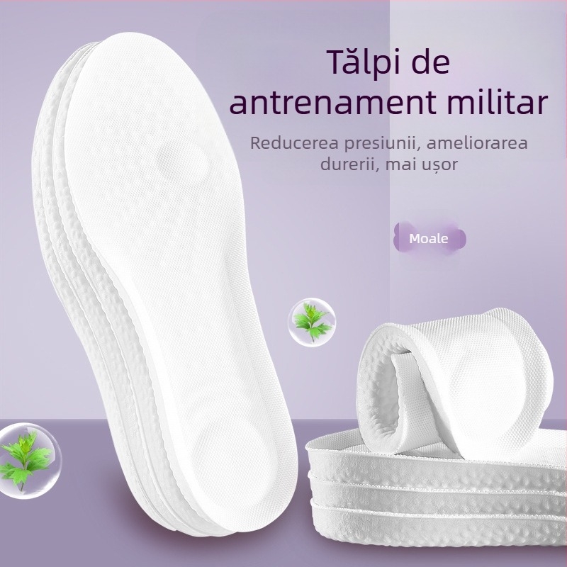 Talpă din memorie cu revenire lentă, respirabile, absorbante la transpirație, anti miros, ușoare și confortabile, design îngroșat pentru creșterea înălțimii.