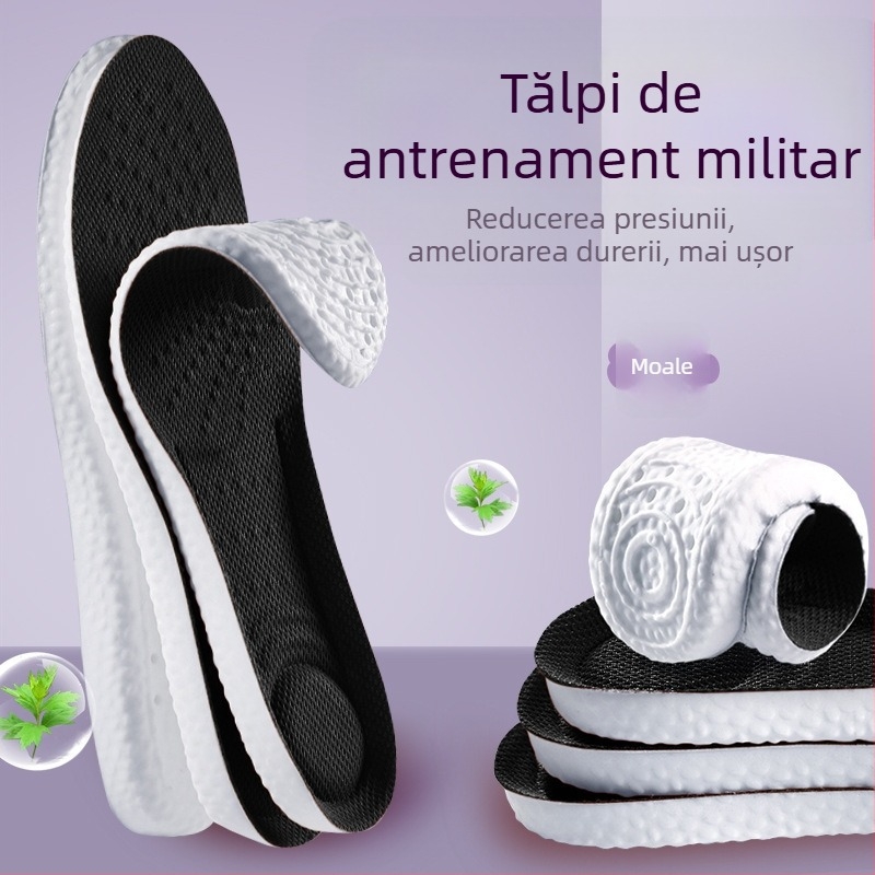 Talpă din memorie cu revenire lentă, respirabile, absorbante la transpirație, anti miros, ușoare și confortabile, design îngroșat pentru creșterea înălțimii.