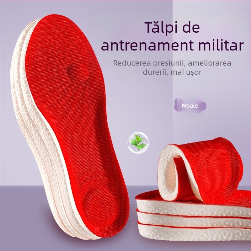 Talpă din memorie cu revenire lentă, respirabile, absorbante la transpirație, anti miros, ușoare și confortabile, design îngroșat pentru creșterea înălțimii.