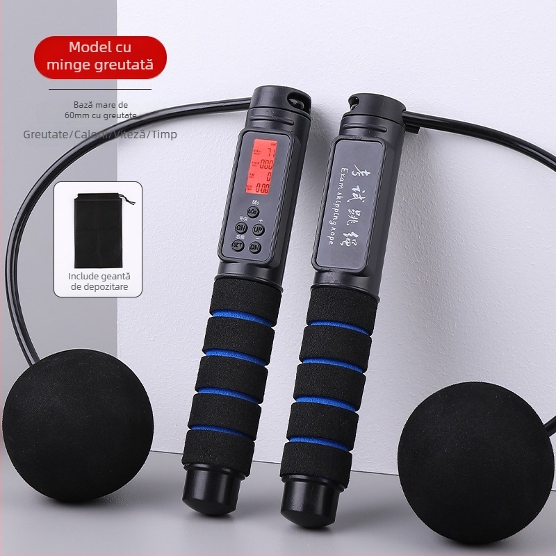 Sfoară de sărituri cu numărătoare electronică, fără fir, PVC + sârmă de oțel, 2.8, Benefit