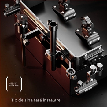 Set ultraușor pentru cutia de pescuit, material PP, cutie de pescuit multifuncțională cu șezut, platformă reglabilă pentru picioare și roți