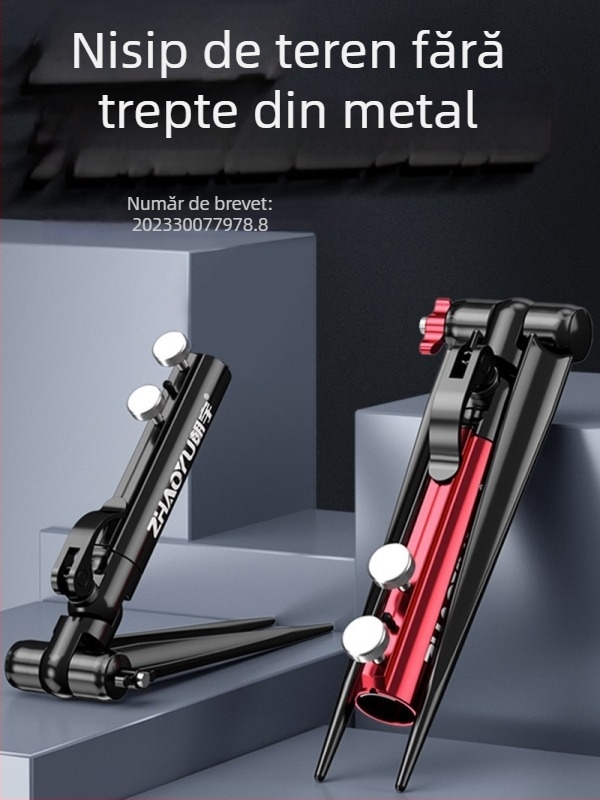 Chaoyu suport pentru undițe cu priză de sol, rotativ în mai multe direcții, pliabil, construcție metalică, cod produs Dd64495