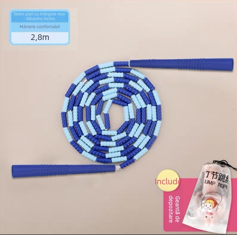 Sfoară de sărit cu mărgele din PU pentru copii, model reglabil cu mărgele, sfoară cu mărgele, 2.8