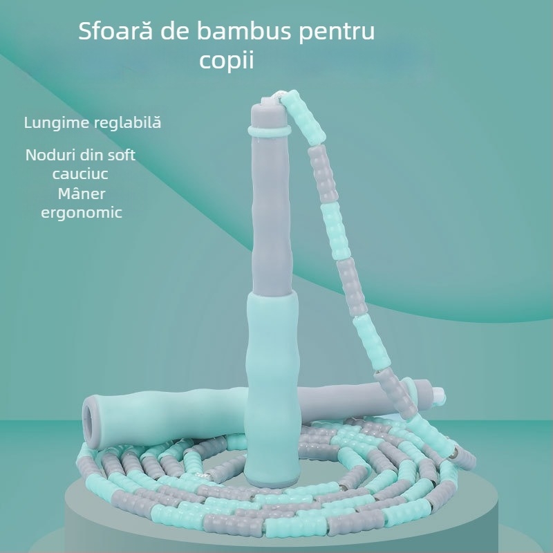 Sfoară de sărit cu mărgele din PU pentru copii, model reglabil cu mărgele, sfoară cu mărgele, 2.8