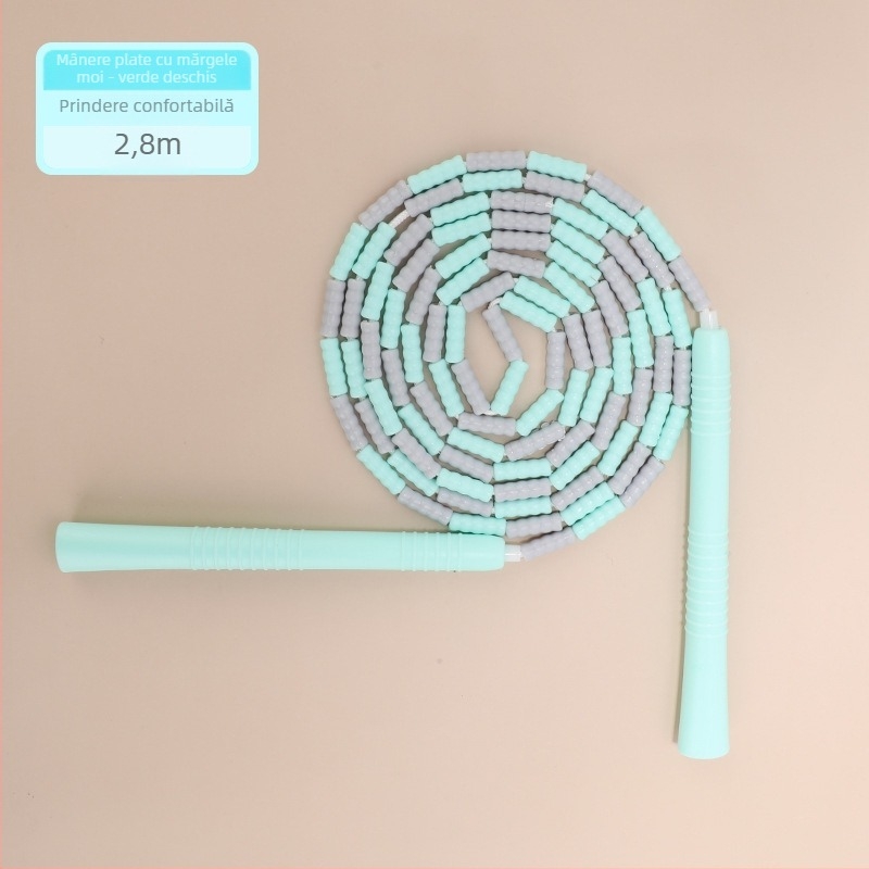 Sfoară de sărit cu mărgele din PU pentru copii, model reglabil cu mărgele, sfoară cu mărgele, 2.8