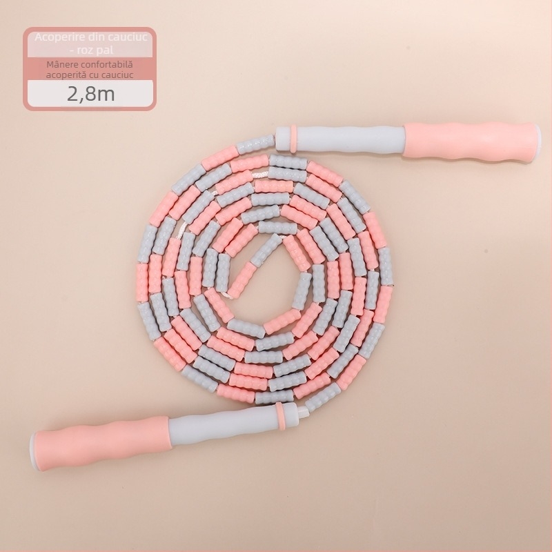 Sfoară de sărit cu mărgele din PU pentru copii, model reglabil cu mărgele, sfoară cu mărgele, 2.8