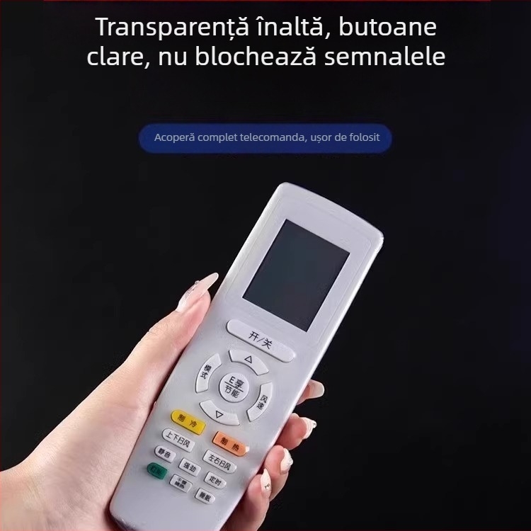 Husă de protecție pentru telecomandă universală, material PVC, compoziție principală: POF 50%, stil modern minimalist
