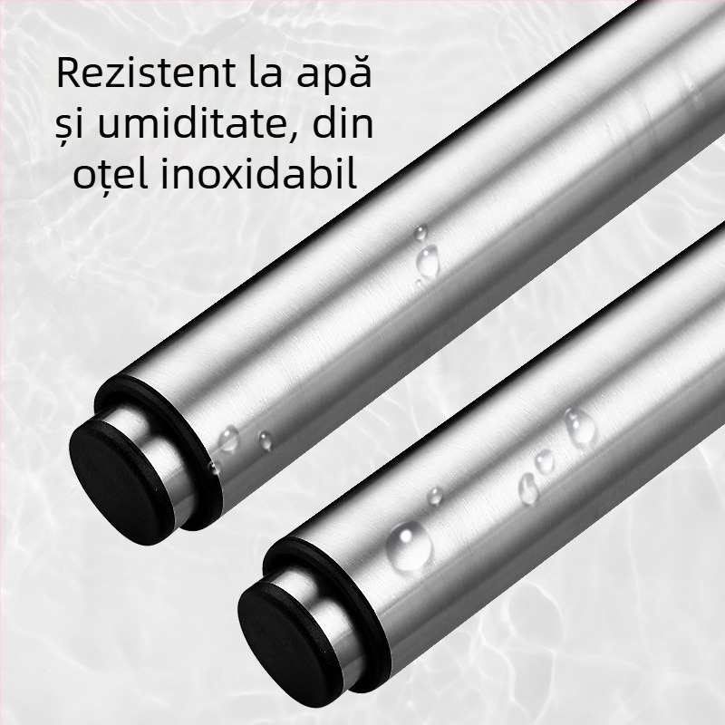 Picior de mobilier din oțel inoxidabil pentru canapea și dulap TV, model 2548, stil modern minimalist, placare electrolitică