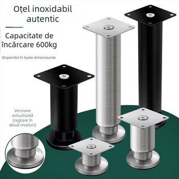 Picioare pentru mobilier din oțel inoxidabil 304, groase, reglabile, pernă de ridicare pentru dulapuri de bucătărie, canapele, dulapuri TV, baie și măsuțe de cafea