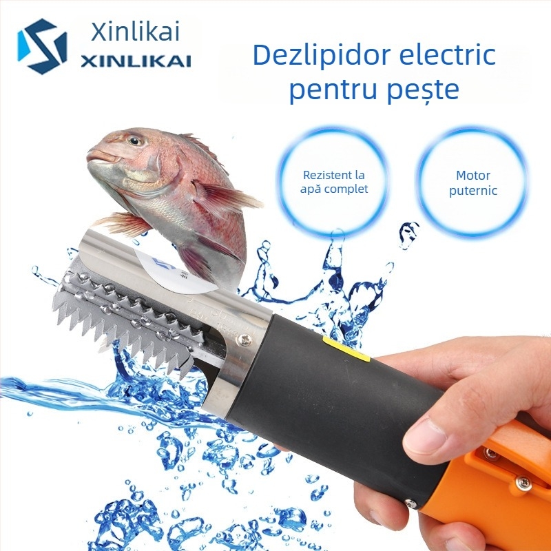 Curățător electric pentru solzi de pește, accesoriu pentru răzuire bambus (Brand: Other; Importat: Nu; Categorie: Orange opener/peeler)