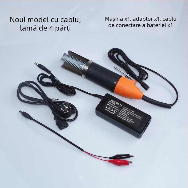 Curățător electric pentru solzi de pește, accesoriu pentru răzuire bambus (Brand: Other; Importat: Nu; Categorie: Orange opener/peeler)