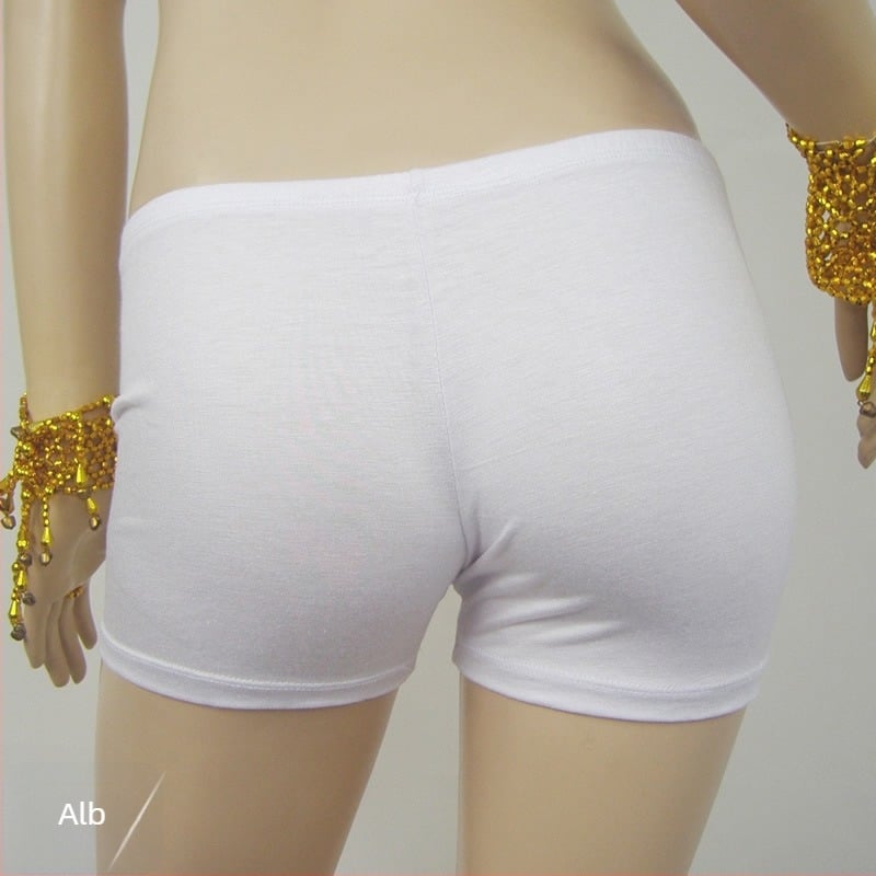 Șorturi pentru Belly Dance cu căptușeală, 100% bumbac mercerizat, pentru femei adulte, model solid