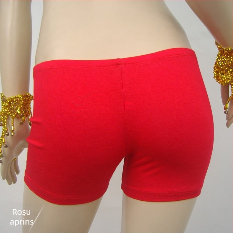Șorturi pentru Belly Dance cu căptușeală, 100% bumbac mercerizat, pentru femei adulte, model solid