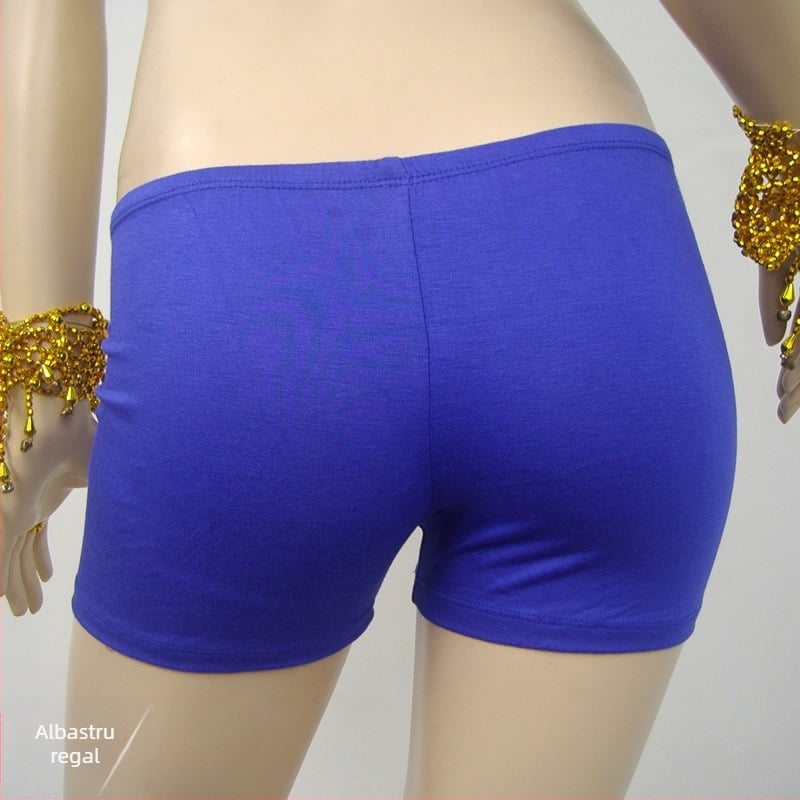 Șorturi pentru Belly Dance cu căptușeală, 100% bumbac mercerizat, pentru femei adulte, model solid