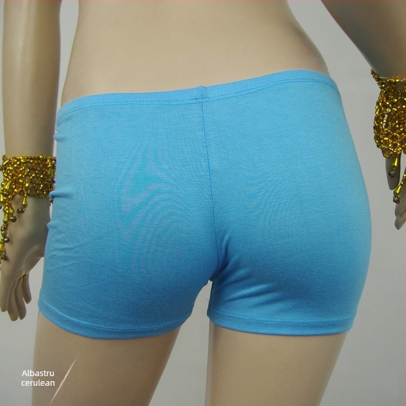 Șorturi pentru Belly Dance cu căptușeală, 100% bumbac mercerizat, pentru femei adulte, model solid