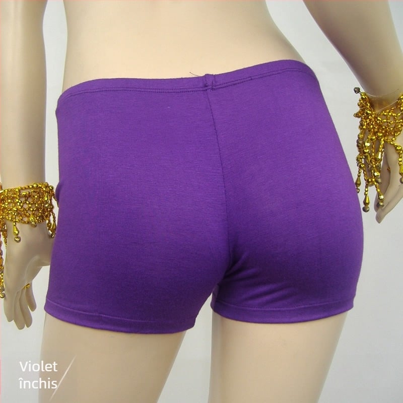 Șorturi pentru Belly Dance cu căptușeală, 100% bumbac mercerizat, pentru femei adulte, model solid