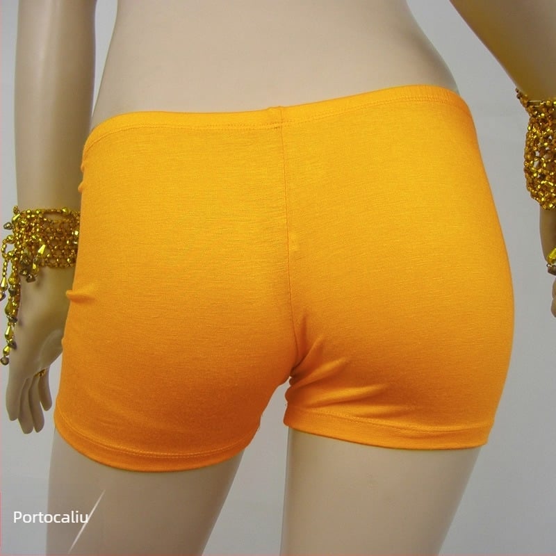 Șorturi pentru Belly Dance cu căptușeală, 100% bumbac mercerizat, pentru femei adulte, model solid