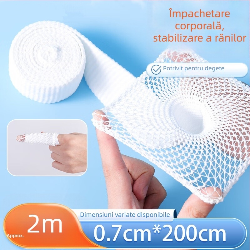 Yilunte bandaj tubular elastic din plasă, respirabil, pentru cap, braț și degete; potrivit pentru baschet, alergare și fitness.