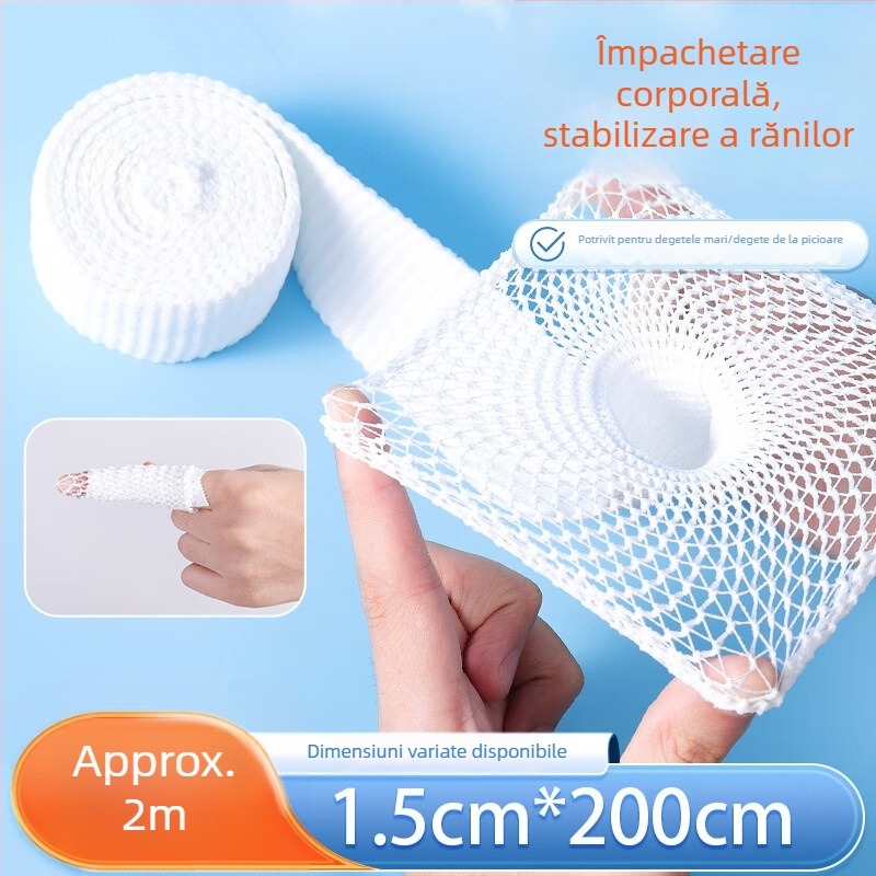 Yilunte bandaj tubular elastic din plasă, respirabil, pentru cap, braț și degete; potrivit pentru baschet, alergare și fitness.