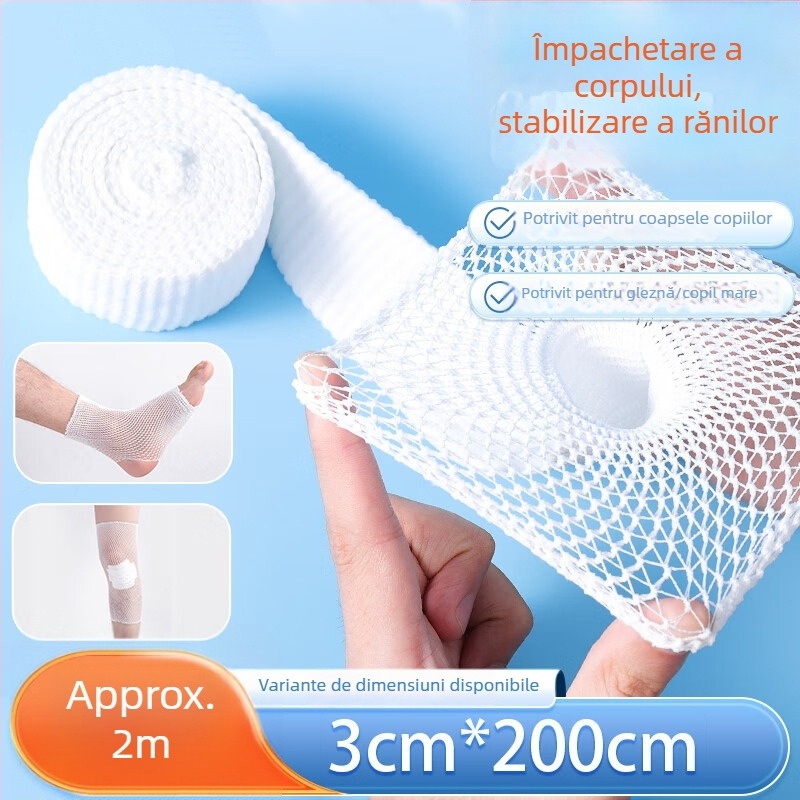 Yilunte bandaj tubular elastic din plasă, respirabil, pentru cap, braț și degete; potrivit pentru baschet, alergare și fitness.