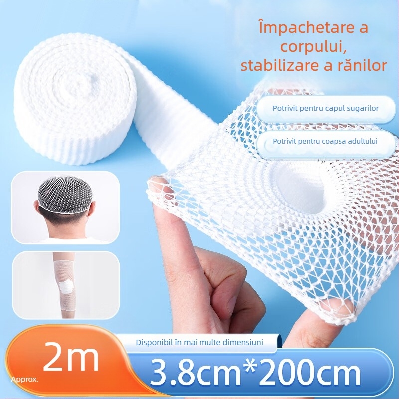 Yilunte bandaj tubular elastic din plasă, respirabil, pentru cap, braț și degete; potrivit pentru baschet, alergare și fitness.