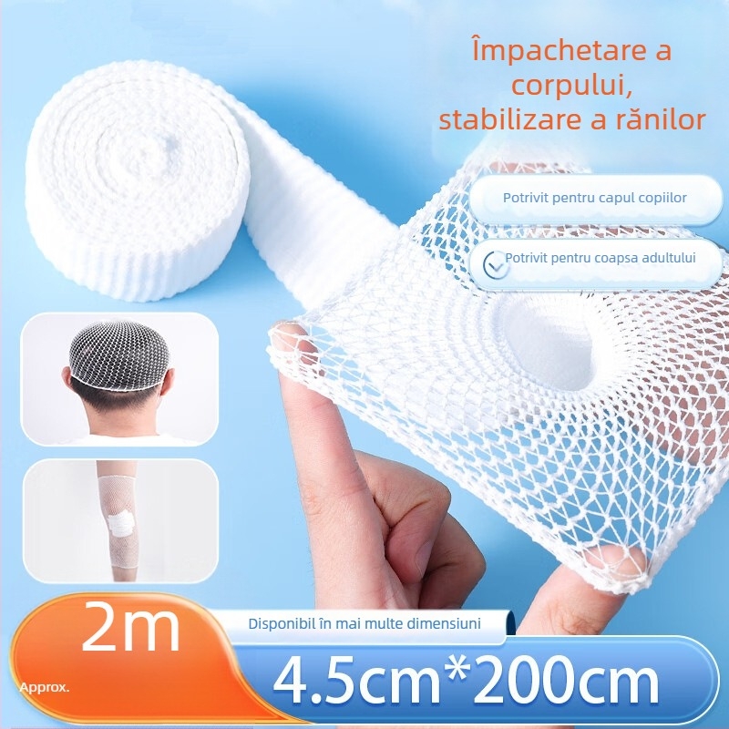 Yilunte bandaj tubular elastic din plasă, respirabil, pentru cap, braț și degete; potrivit pentru baschet, alergare și fitness.