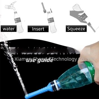 Irrigator de igienă intimă, mini portabil, AQUARINSE, material PP, categorie produs: Irrigator, mod utilizare: introduceți o sticlă goală, design modern minimalist