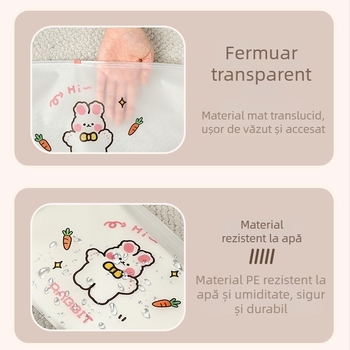 Sac de depozitare cub Ziplock pentru călătorii — sigilat din PET, organizator multifuncțional pentru haine, produse de îngrijire personală, machiaj și încălțăminte