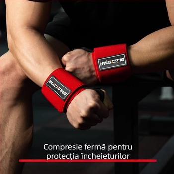 Blizzstar Bratara de fitness pentru încheietură — Spandex, Protecție încheietură, Utilizare generală