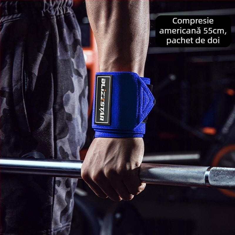 Blizzstar Bratara de fitness pentru încheietură — Spandex, Protecție încheietură, Utilizare generală
