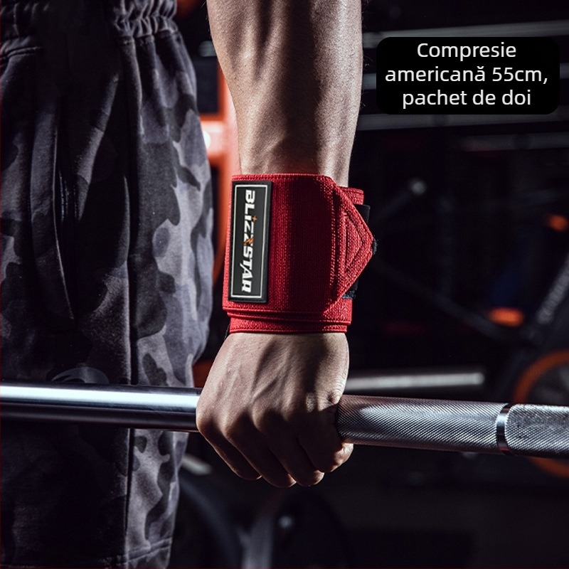 Blizzstar Bratara de fitness pentru încheietură — Spandex, Protecție încheietură, Utilizare generală