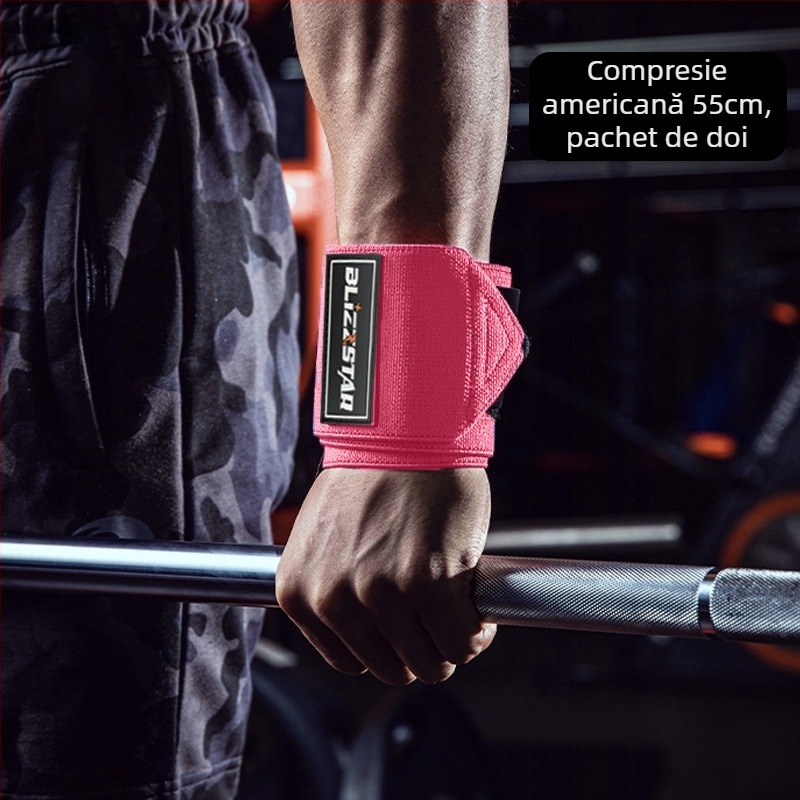 Blizzstar Bratara de fitness pentru încheietură — Spandex, Protecție încheietură, Utilizare generală