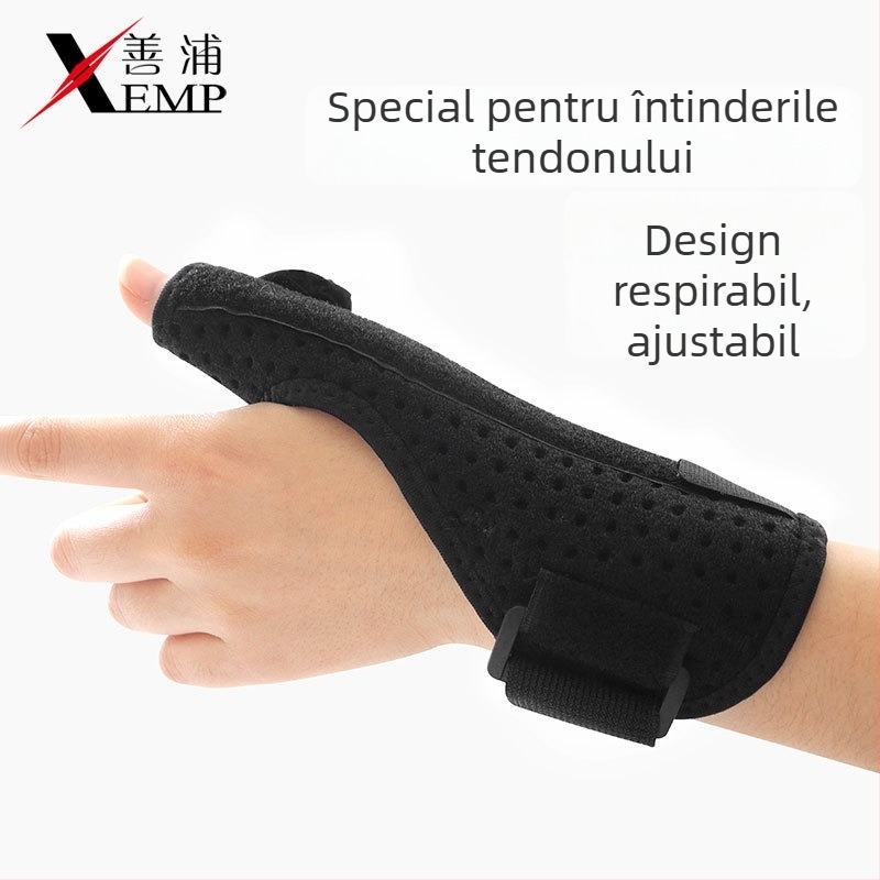Protector deget baschet – autoadeziv, compresie anti-entorsare, susținere a articulației degetului, adulți, fibră poliester