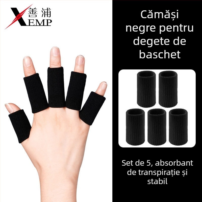 Protector deget baschet – autoadeziv, compresie anti-entorsare, susținere a articulației degetului, adulți, fibră poliester