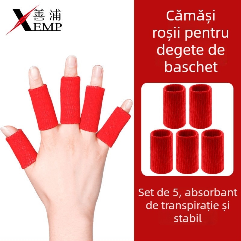 Protector deget baschet – autoadeziv, compresie anti-entorsare, susținere a articulației degetului, adulți, fibră poliester