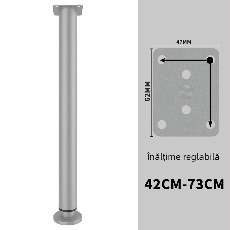 Picioare reglabile pentru mobilier: picioare metalice pentru mese, canapele și dulapuri, model 0078, Bai Gu, stil modern minimalist