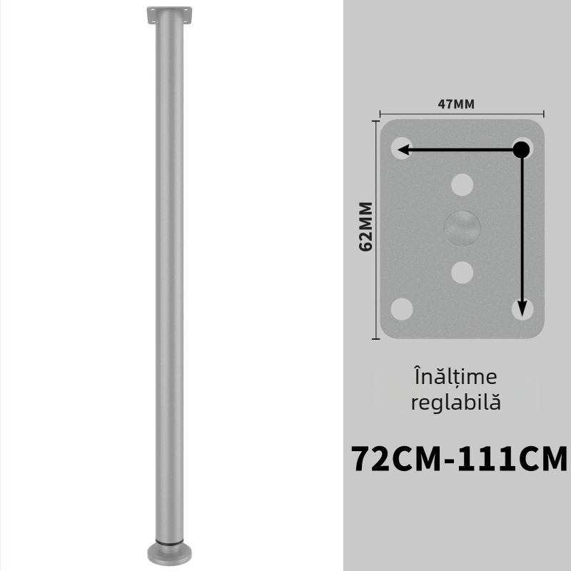 Picioare reglabile pentru mobilier: picioare metalice pentru mese, canapele și dulapuri, model 0078, Bai Gu, stil modern minimalist