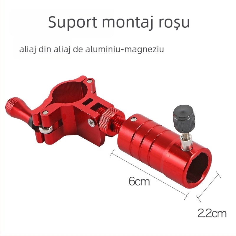 Huiyu Barn Suport portabil pentru pescuit din aliaj de aluminiu, cu tavă pentru momeli și țăruș pentru fixarea undițelor