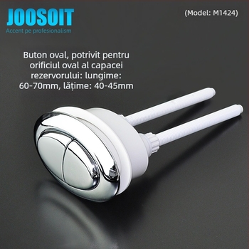 Buton dublu pentru toaletă, rezervor rotund clasic, piesă universală de înlocuire, instalare disponibilă, stil nou chinezesc