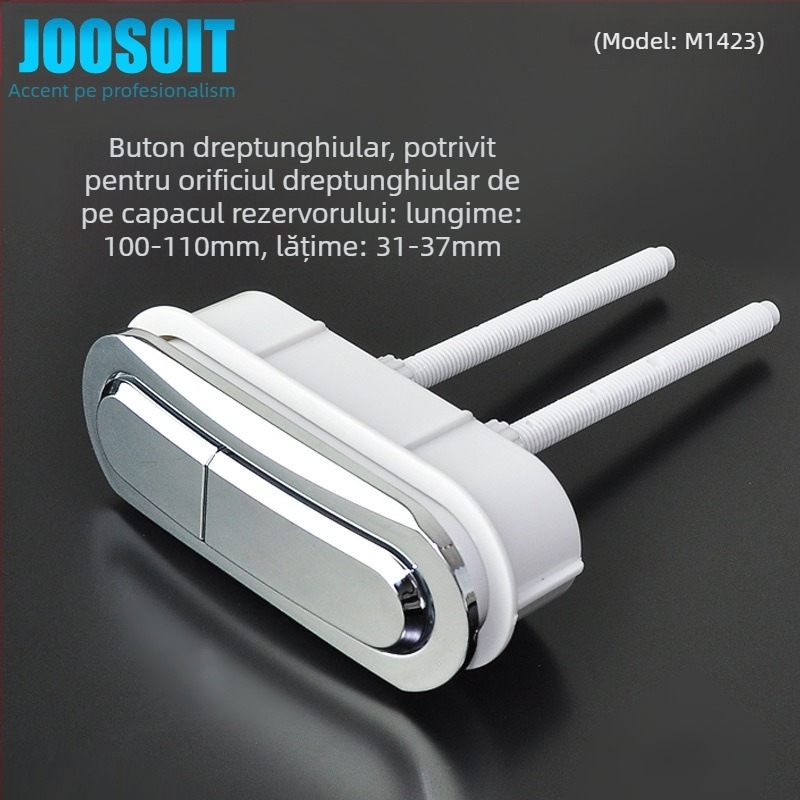 Buton dublu pentru toaletă, rezervor rotund clasic, piesă universală de înlocuire, instalare disponibilă, stil nou chinezesc