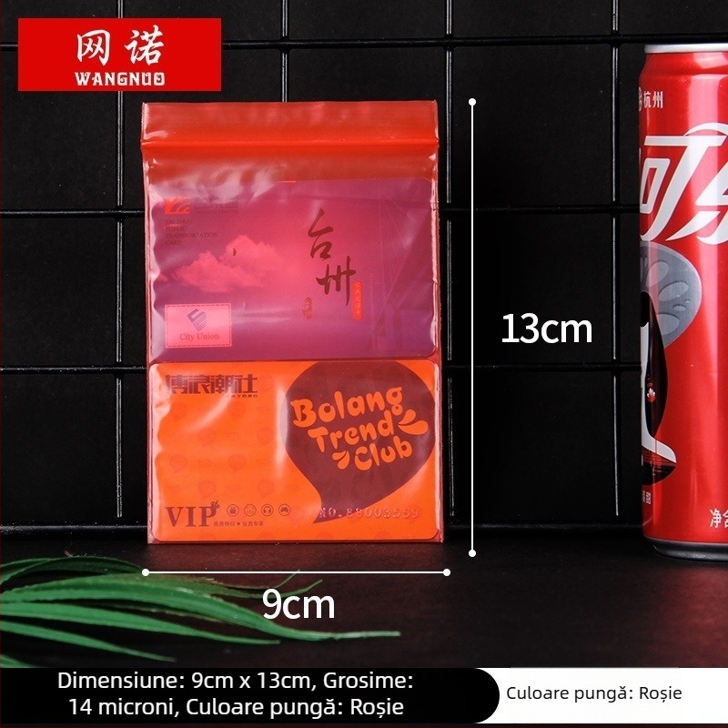 Pungă ZIPLOCK autoînchisă pentru bijuterii; pungă de ambalare din plastic; logo tipărit