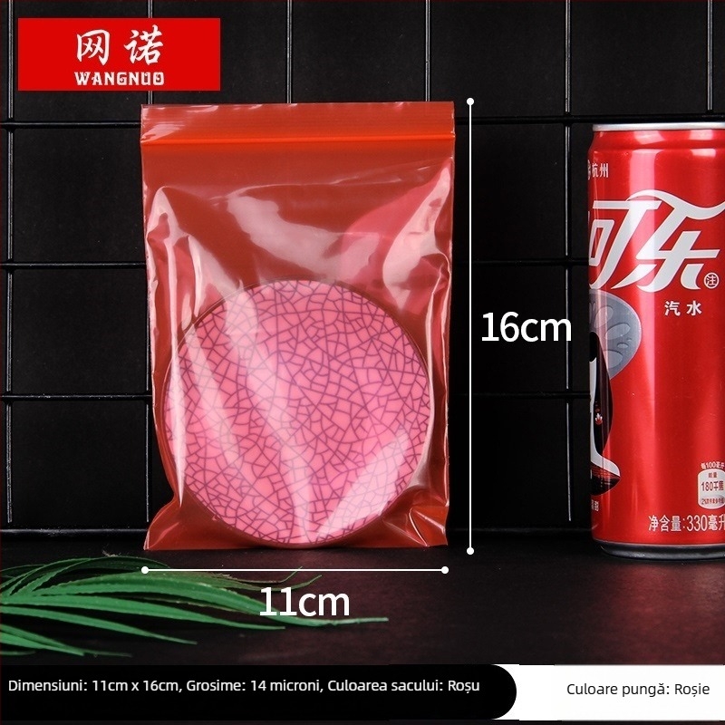 Pungă ZIPLOCK autoînchisă pentru bijuterii; pungă de ambalare din plastic; logo tipărit